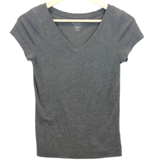 Victoria's Secret Tops - 5/$35 Victoria's Secret Gray V-Neck T-Shirt - M